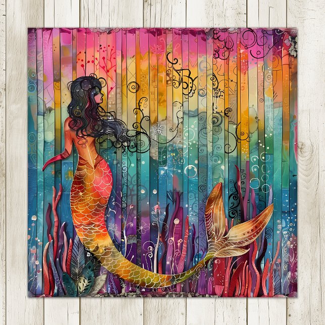 POSTER RAINBOW REEF MERMAID COLORFUL (RAINBOW REEF MERMAID COLORFUL POSTER)