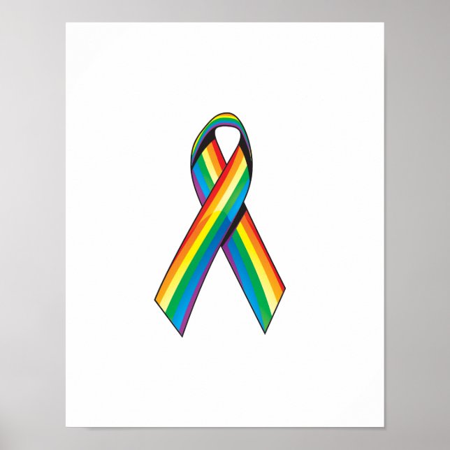 Póster Rainbow Ribbon (Frente)