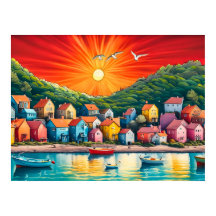 Rainbow Row of Beach Houses