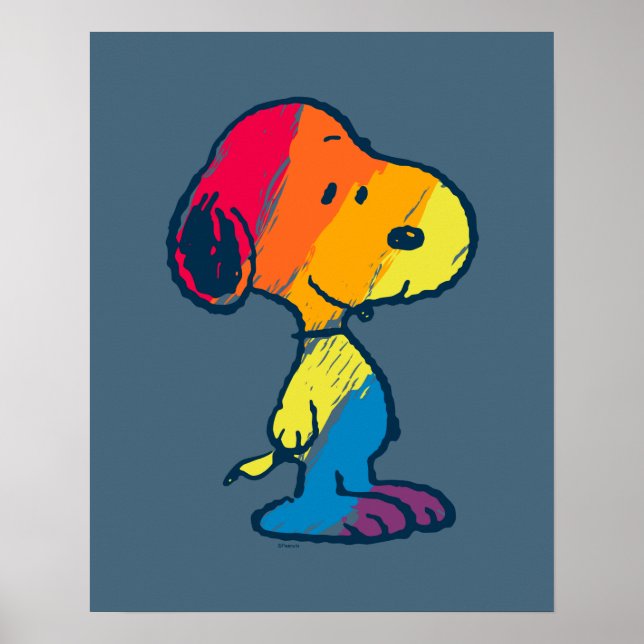 Poster Rainbow Snoopy (Frente)
