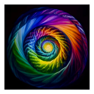 Póster Rainbow Spiral Out