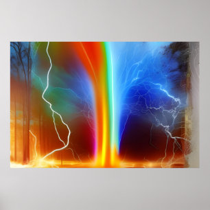 Poster Rainbow Split Lightning