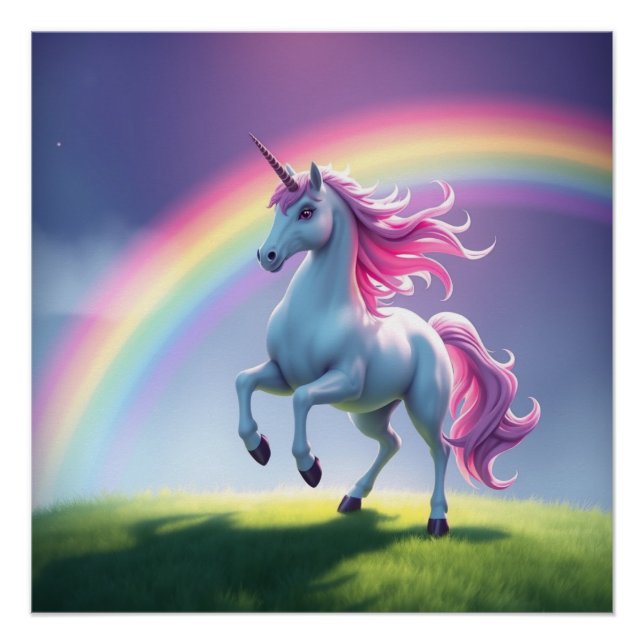 Póster Rainbow Unicorn (Frente)