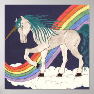Poster Rainbow Unicorn