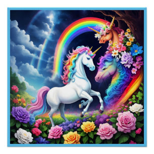 Póster Rainbow Unicorn One