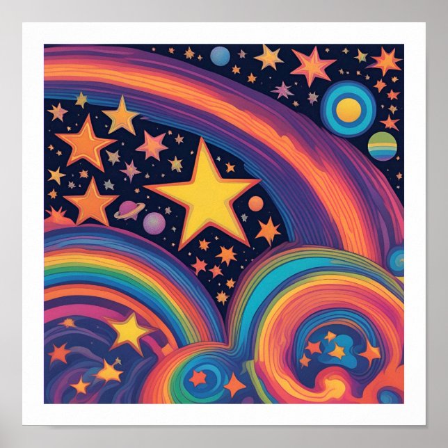 Poster Rainbow Universe (Frente)