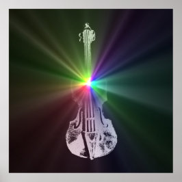 Póster Rainbow Violin