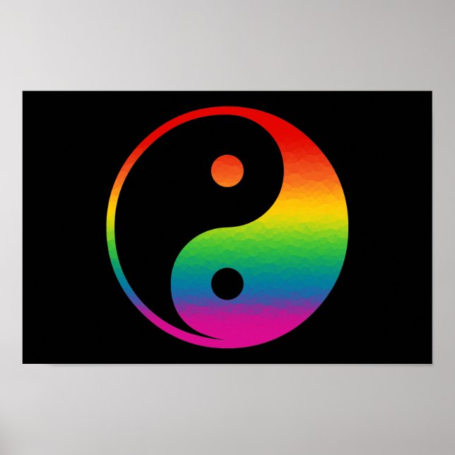 Póster Rainbow Yin Yang (Frente)