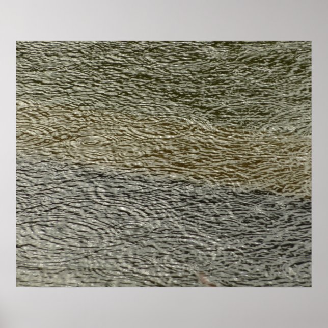 Póster Raindrop Ripples Fotografia Abstrato (Frente)