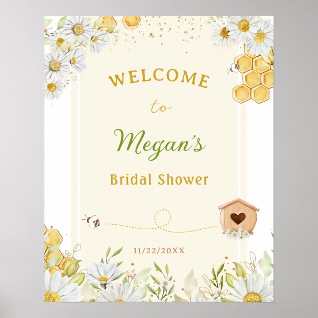 Poster Rainha Abelha Casamento de Abelha Chá de Panela (Frente)