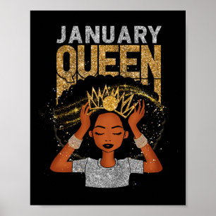 Poster Rainha Afro Melanin Garota Reze Histórias Negras d