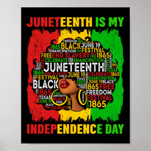 Poster Rainha Afro Mulher 12 É Dia da Independência