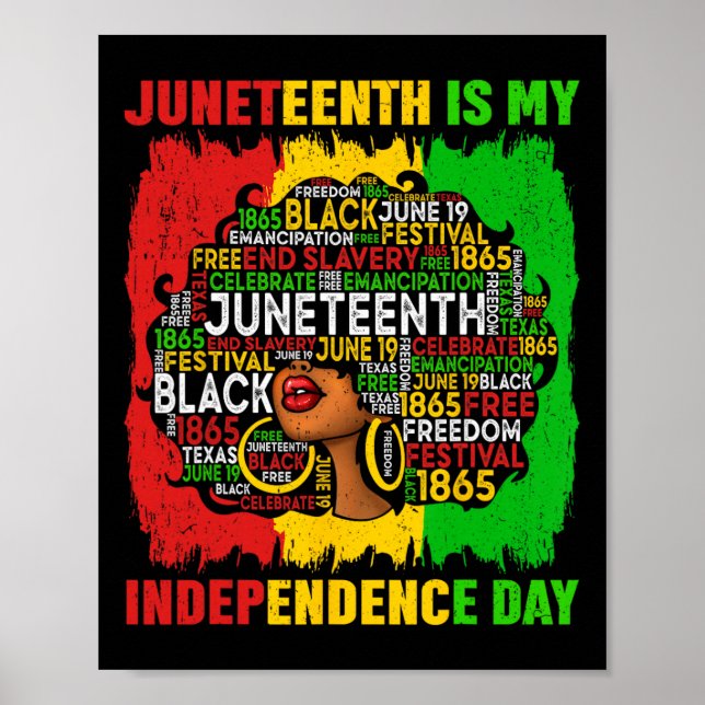 Poster Rainha Afro Mulher 12 É Dia da Independência (Frente)