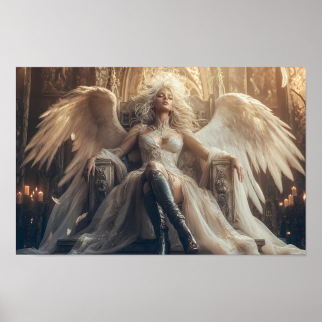 Poster Rainha Anjo Etéreo do Cartaz do Poder Sagrado (Frente)