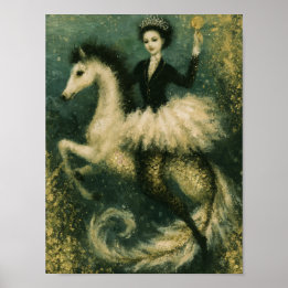 Poster Rainha Bailarina em seu Cavalo-Marinho Sereia