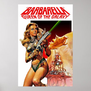 Poster Rainha Barbarella da Galáxia