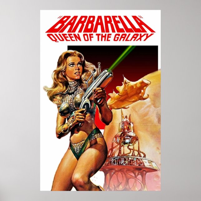 Poster Rainha Barbarella da Galáxia (Frente)