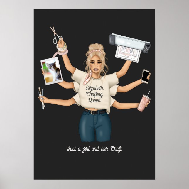 Poster Rainha Caprichosa do Artesanato (Frente)