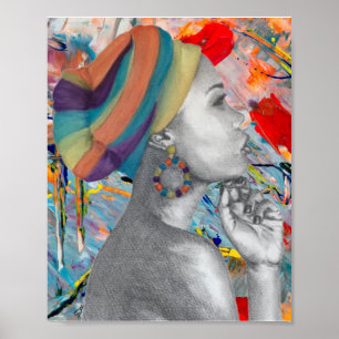 Poster Rainha Confiança 8x10 Canvas de Gloss Premium Post