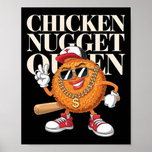 Poster Rainha da Galinha Nugget Comida