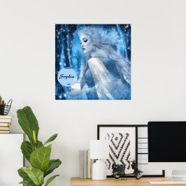 Poster Rainha da Neve Congelada na Terra das Maravilhas d