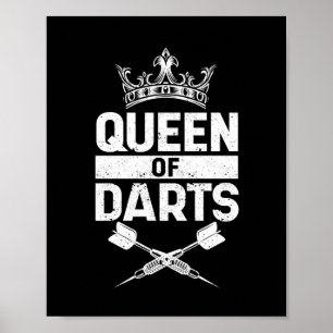 Poster Rainha Dart, jogadora de dardos