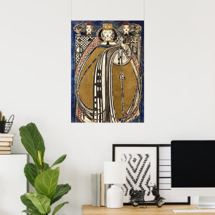 Poster Rainha das Espadas de Margaret Macdonald Mackintos