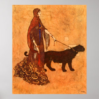 Poster Rainha das Ilhas Ebony Edmund Dulac Belas Artes