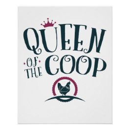 Póster Rainha das Mulheres Agricultoras de Frango de Coop