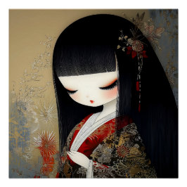 Póster Rainha de anime volumosa