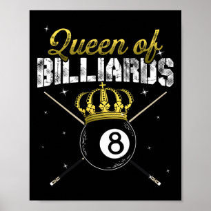 Poster Rainha De Billiard Snooker Piscina Billiard Player