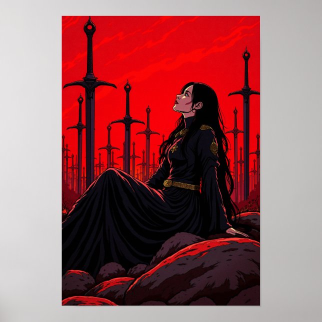 Poster Rainha De Espadas (Frente)