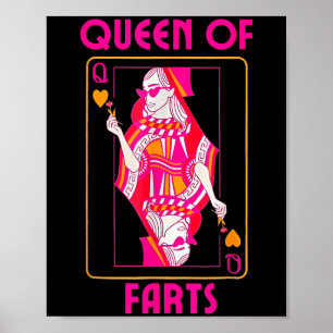 Poster Rainha De Fartas Envergonhando Humor Adulto Piada
