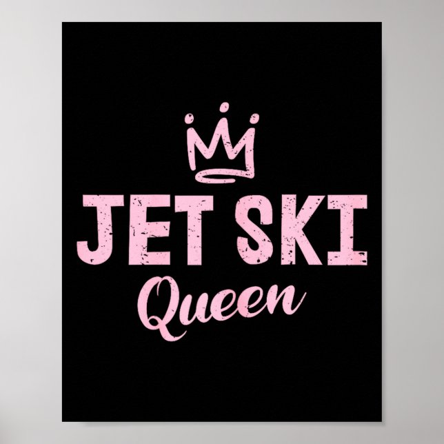 Poster Rainha de jet ski _ amante de jet-ski  (Frente)