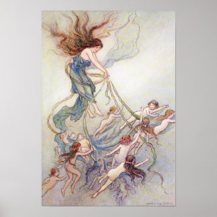 Poster Rainha de Todos por Warwick Goble