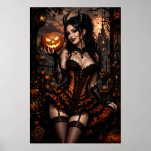 Poster Rainha Demônio Abóbora