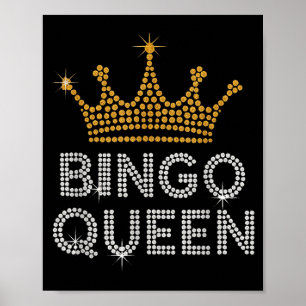 Poster Rainha do Bingo Jogadora de Bingo Jogo Festa Diver