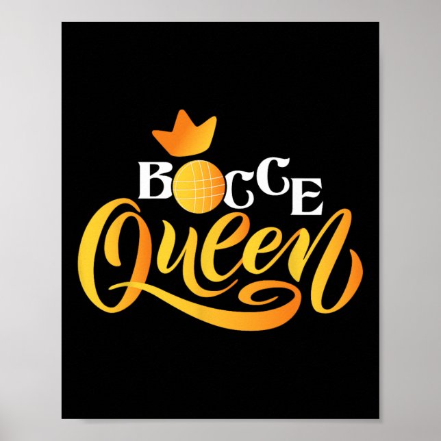 Poster Rainha do Bocce - Jogo de Boliche de Grama Boule B (Frente)