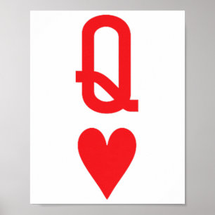 Poster Rainha Do Coração Rei Da Mulher Casal Coração