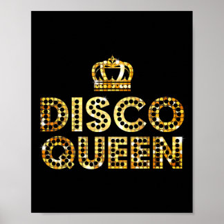 Poster Rainha do disco, presente de casal retrô disco ano