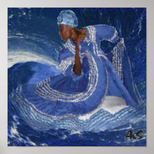 Poster rainha do oceano YEMAYA