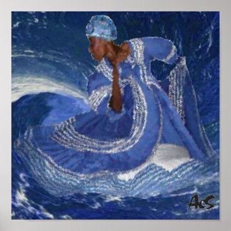 Poster rainha do oceano YEMAYA