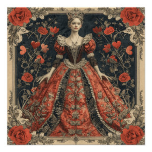 Póster Rainha dos Corações da Maravilha: Monarca Vermelha