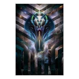 Póster Rainha Eetérea De Galáxia Perfeita Poster