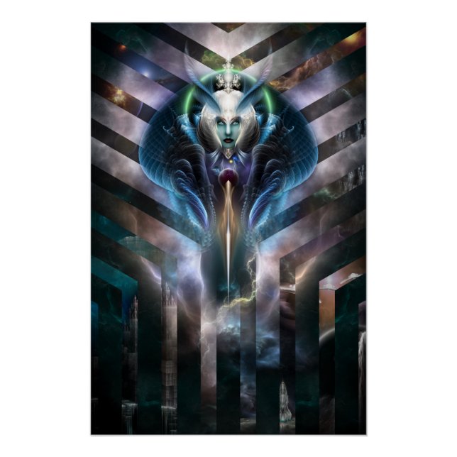 Póster Rainha Eetérea De Galáxia Perfeita Poster (Frente)