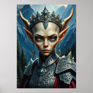 Poster Rainha Elfa da Montanha Nivalis - Arte de Parede d