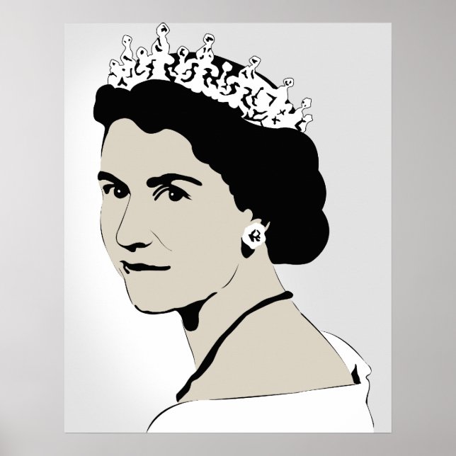 Póster rainha elizabeth (Frente)
