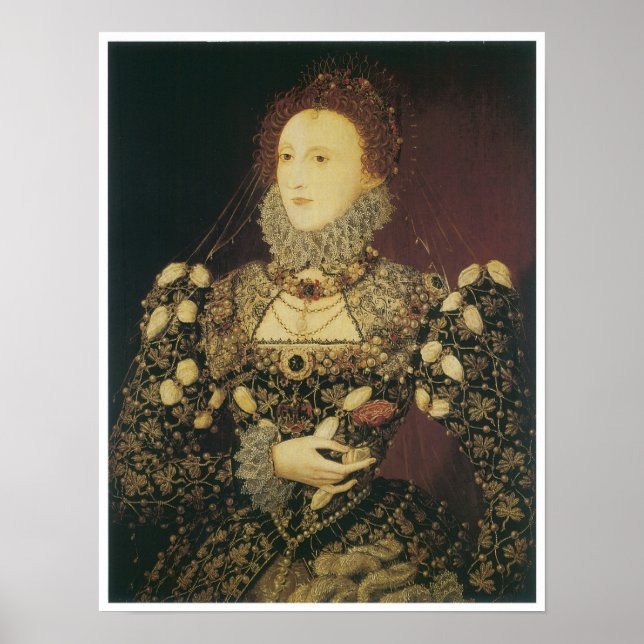 Poster Rainha Elizabeth I, 1575 (Frente)