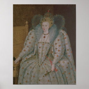 Póster Rainha Elizabeth I da Inglaterra e da Irlanda