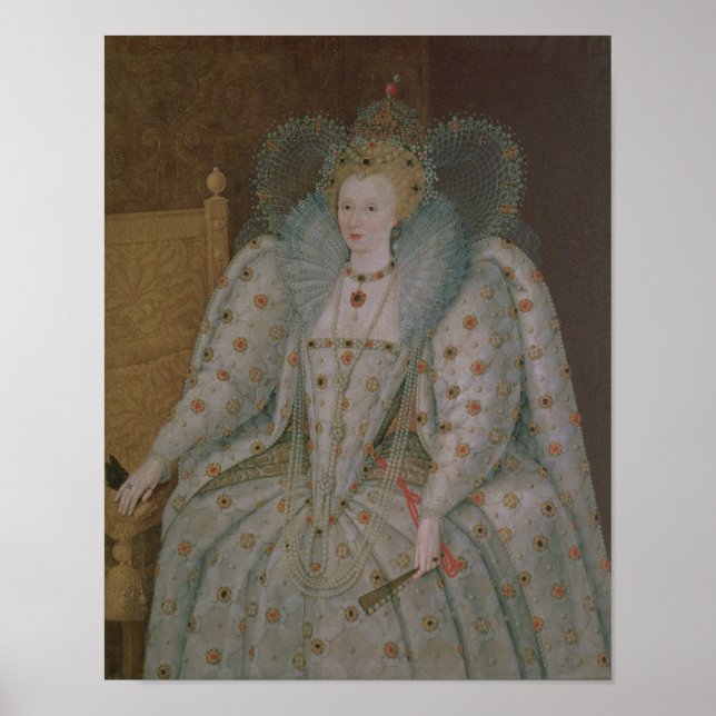Póster Rainha Elizabeth I da Inglaterra e da Irlanda (Frente)